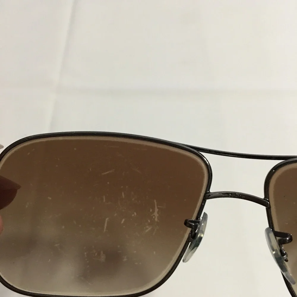 Ray-Ban RB3516 Polished Gunmetal Brown Sunglasses 004/13 Italy Frame Only